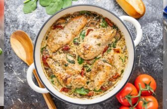 Creamy Tuscan Hen – thestayathomechef.com