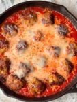 CHICKEN PARMESAN MEATBALL SKILLET – The Southern Girl Cooks