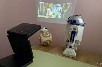 This highly effective folding projector is sufficiently small to slot in my pocket